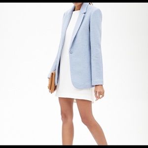 Blue boucle blazer